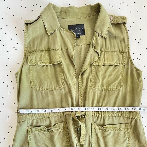 🤎 sanctuary 🤎 by Anthropologie utility military style green vest L large - Picture 9 of 11